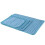 4Pcs Foldable Sky-Blue Cooling Pad Breathable Pet Mat for Small Dogs 3