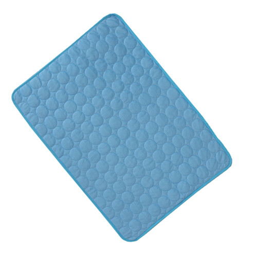4Pcs Foldable Sky-Blue Cooling Pad Breathable Pet Mat for Small Dogs
