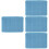 4Pcs Foldable Sky-Blue Cooling Pad Breathable Pet Mat for Small Dogs 8