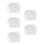 120Pcs Silicone Eyelash Curler Replacement Pads White Soft Durable 9