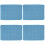 4Pcs Foldable Sky-Blue Cooling Pad Breathable Pet Mat for Small Dogs 7