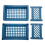 4Pcs Navy Plastic Pet Resting Bed Double-Layer Hamster Sleep Bed 1