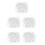 120Pcs Silicone Eyelash Curler Replacement Pads White Soft Durable 6