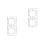 4Pcs Silver Acrylic Clock Wall Stickers Modern Square Mirror DIY Decor 9