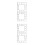 4Pcs Silver Acrylic Clock Wall Stickers Modern Square Mirror DIY Decor 4