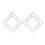 4Pcs Silver Acrylic Clock Wall Stickers Modern Square Mirror DIY Decor 3