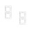 4Pcs Silver Acrylic Clock Wall Stickers Modern Square Mirror DIY Decor 5