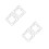 4Pcs Silver Acrylic Clock Wall Stickers Modern Square Mirror DIY Decor 6