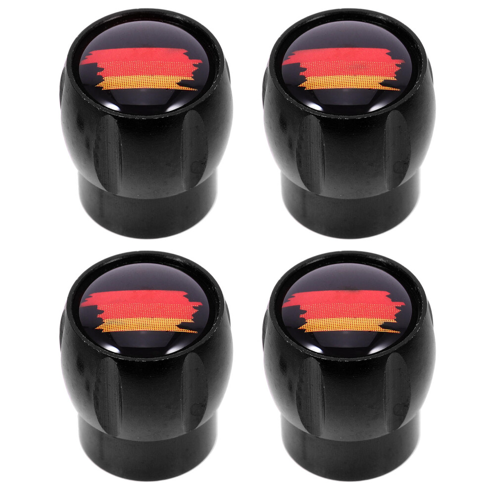 20Pcs Sturdy Aluminum Tire Valve Stem Caps Car Decoration Black 3631600107645