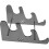 2Pcs Black Acrylic Mechanical Keyboard Holder 3 Tier Display Stand 3