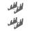 2Pcs Black Acrylic Mechanical Keyboard Holder 3 Tier Display Stand 7