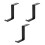 3Pcs Premium Metal Headphone Hook Black Practical Home Storage Rack 5