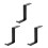 3Pcs Premium Metal Headphone Hook Black Practical Home Storage Rack 2