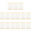 15 Pcs Mini Oil Painting Frames Square Blank Canvas Boards 8