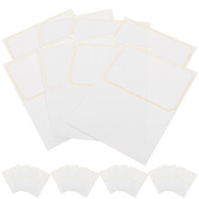 120Pcs White Paper Birthday and Festival Greeting Cards Pack