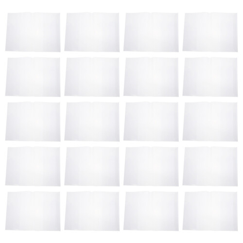 120Pcs Waterproof Plastic Book Covers Transparent Adjustable Protector