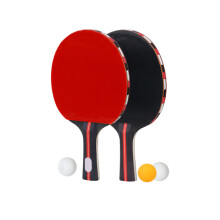 3Sets Professionele Rood Tafeltennisrackets Met Ballen