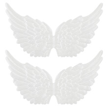 48St Witte Stoffen Patches Voor DIY En Feestversiering