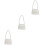 3St Witte Parel Handtas Compact Vrouwen 5