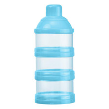 3 Layer Baby Formula Dispenser Box with ThreeLayer Portion Design, Easy Clean, Travel Size (Blue)