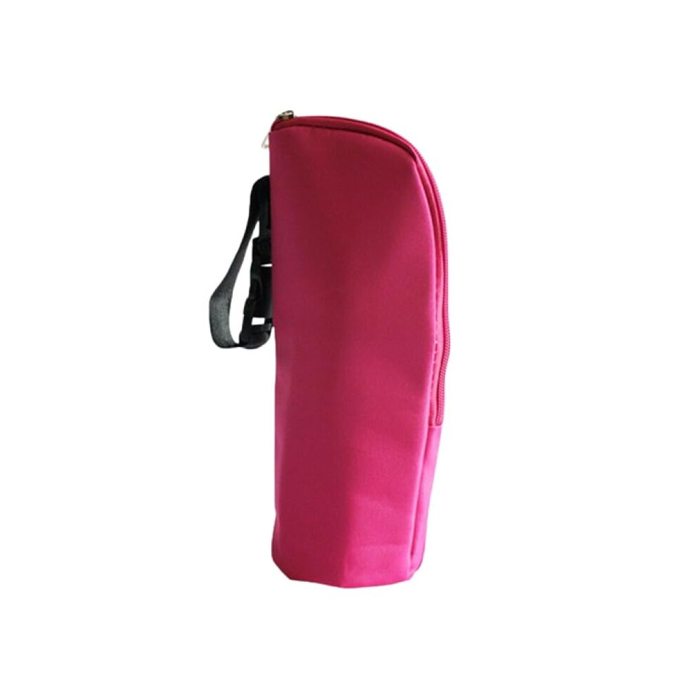 Baby Bottle Warmer Bag With Reliable Temperature Control, Travel Insulated Milk Bottle Pouch Hot Pink