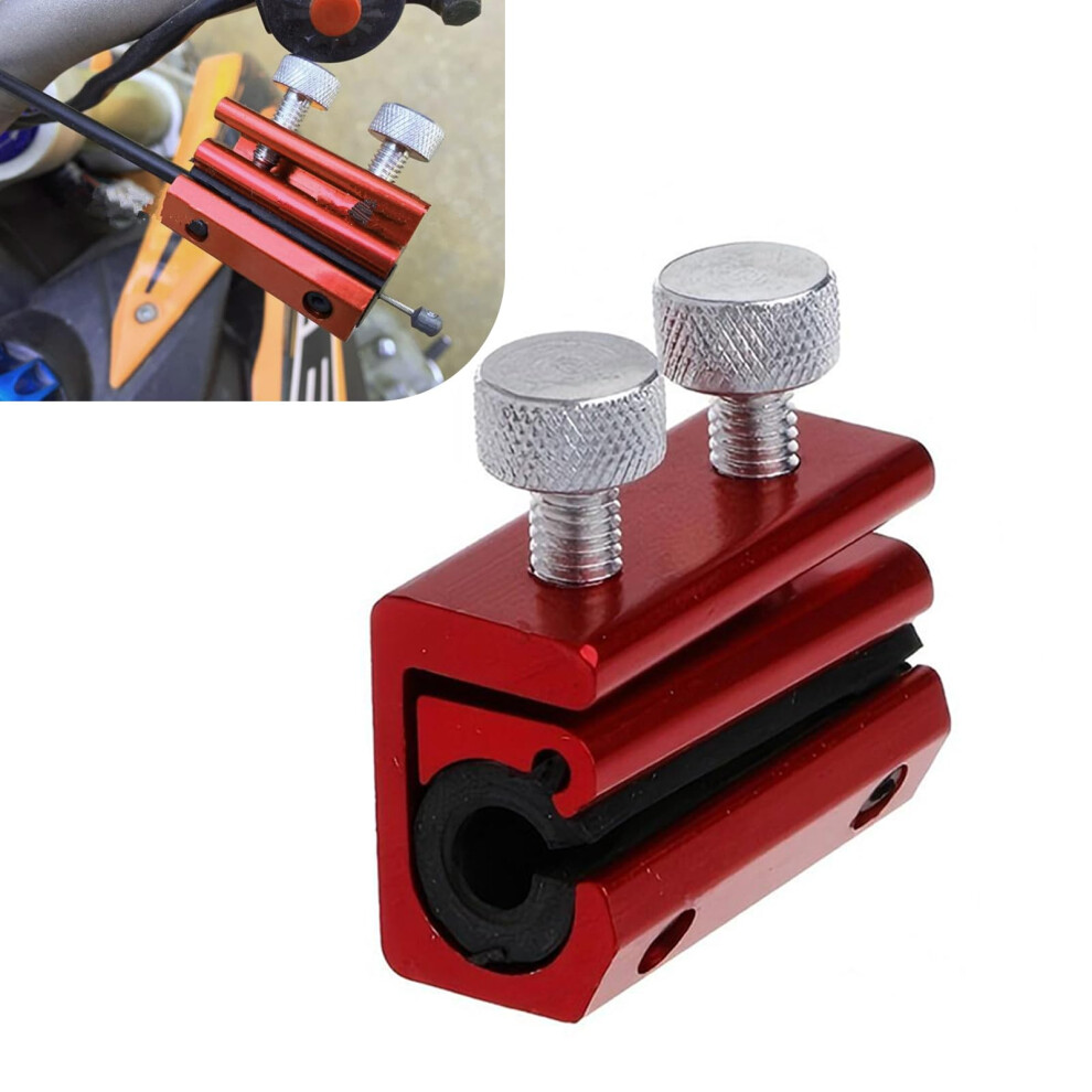Motorcycle Cable Luber Throttle Cable Lubrication Tool Universal Aluminum Alloy Oiler Red 9113335623354