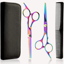 Professional Hair Cutting Scissors Set 6.7in Japanese Stainless Steel Barber Shears with Thinning Scissors
