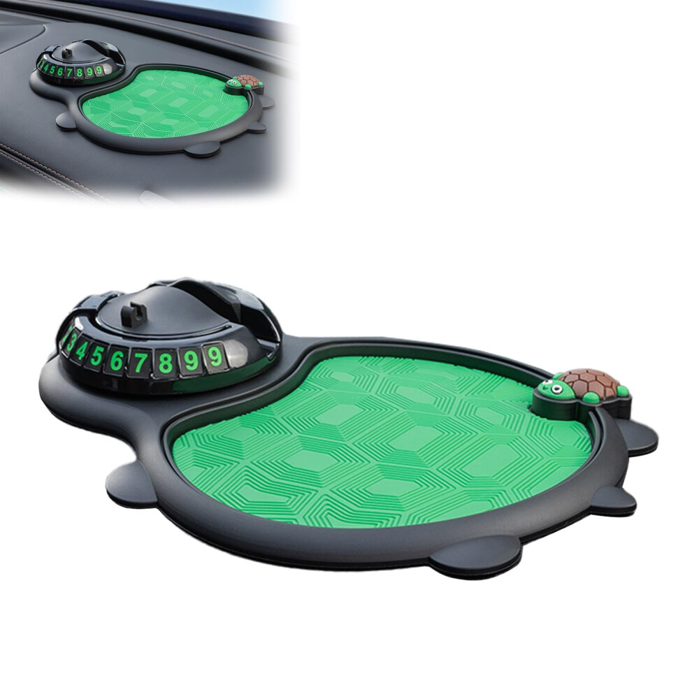 Multifunction Car Phone Holder With Antislip Dashboard Mat, 360 Rotation And Hidden Parking Number 9113335623880