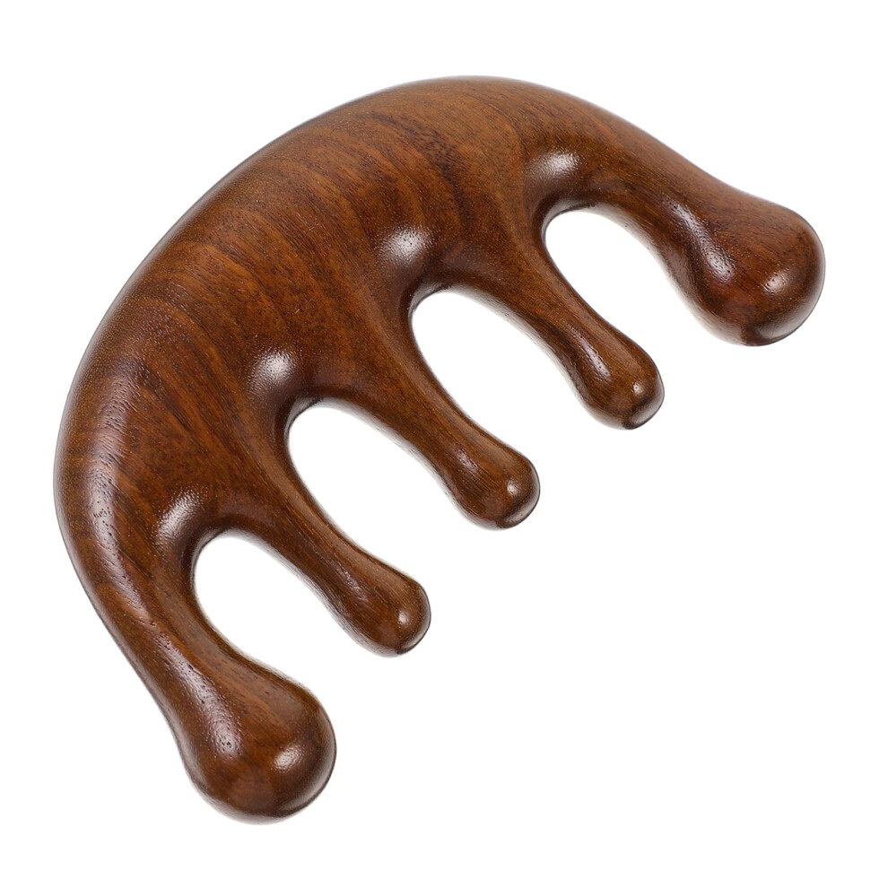 Wooden Hair Comb with Smooth Touch Finish, Durable Sandalwood Build, Gentle Scalp Massage, Ebony Style