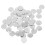 200Stk Silberne Runde Blanko Stempeltags Für Schmuck DIY 2