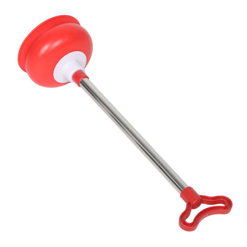 2Stk Kompakter Toilettenpümpel, Langes Edelstahlgriff, PVC Material 2