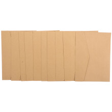 3Sets Stationär Umschläge Hellbraun Kraft Umschläge