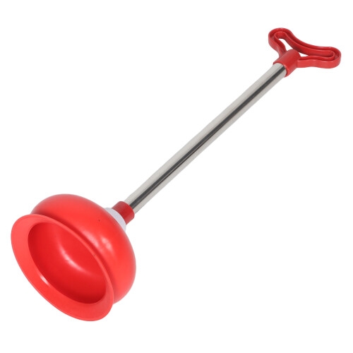 2Stk Kompakter Toilettenpümpel, Langes Edelstahlgriff, PVC Material 1