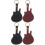 4Stk Gitarren Plectrum Organizer Leder Gitarrenform Multi 5