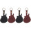 4Stk Gitarren Plectrum Organizer Leder Gitarrenform Multi 2