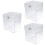 3Pièces Douche Transparent Pour Petits Oiseaux 6