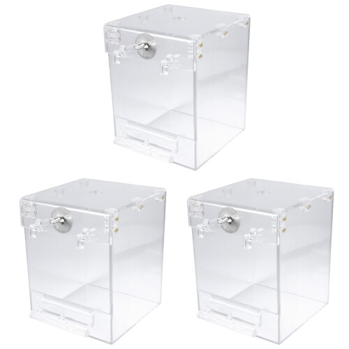 3Pièces Douche Transparent Pour Petits Oiseaux 1