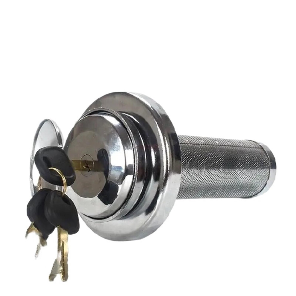 60 Mini Excavator Parts Antitheft Fuel Tank Cap Lock With Dual Gap Clamps 9113335623569