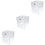 3Pièces Douche Transparent Pour Petits Oiseaux 5
