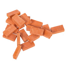 60Pcs Red Micro Landscape Bricks for DIY Garden and Model Building