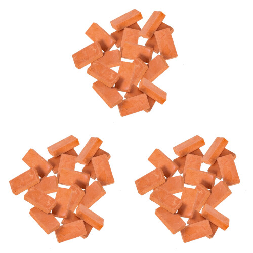 60Pcs Red Micro Landscape Bricks for DIY Garden and Model Building 2