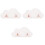 3Pcs Plastic Wall Rack White Multifunction Bag Hanger Storage for Home 5