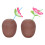 2Pcs Creative Tiki Cocktail Cups Light Brown PP Decorative Bar Cups 9