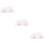 3Pcs Plastic Wall Rack White Multifunction Bag Hanger Storage for Home 11