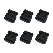 60Pcs Black Clothes Extension Buckles Metal Buttons for Handmade