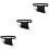 3Pcs Sword Belt Holder for Home Use Black Design 6