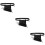 3Pcs Sword Belt Holder for Home Use Black Design 10