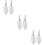 6Pcs Practical Stainless Steel Absinthe Spoon Decorative Bar Accessory 11