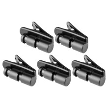 10St Draadklemmen Voor Microfoon En USB Kabels, Zwart ABS Materiaal