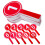 20Pcs Durable Red Scoreboards Handheld Number Paddles for Scoring Use 2